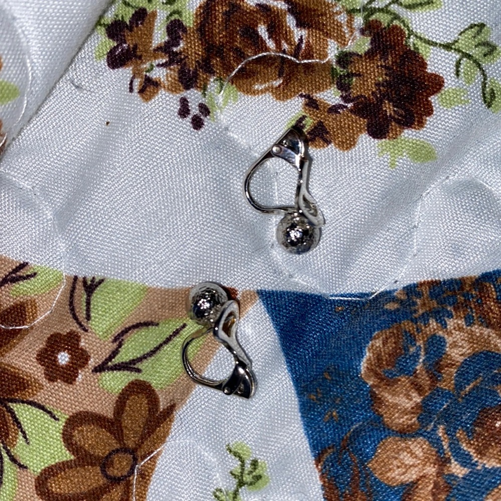 Silver earrings